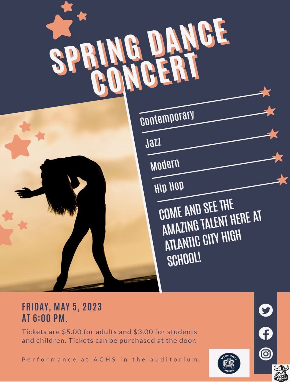  Spring Dance Concert Flyer